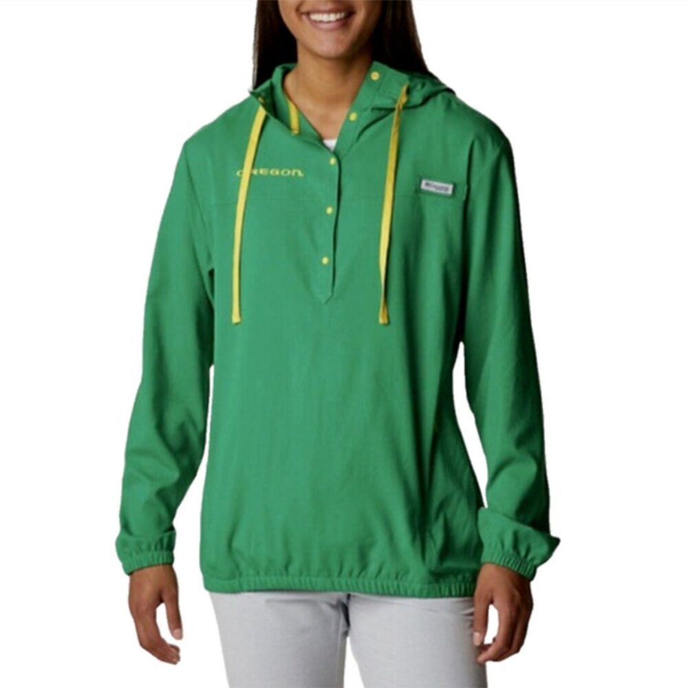 Columbia Oregon Ducks PFG Tamiami Long Sleeve Hooded Shirt